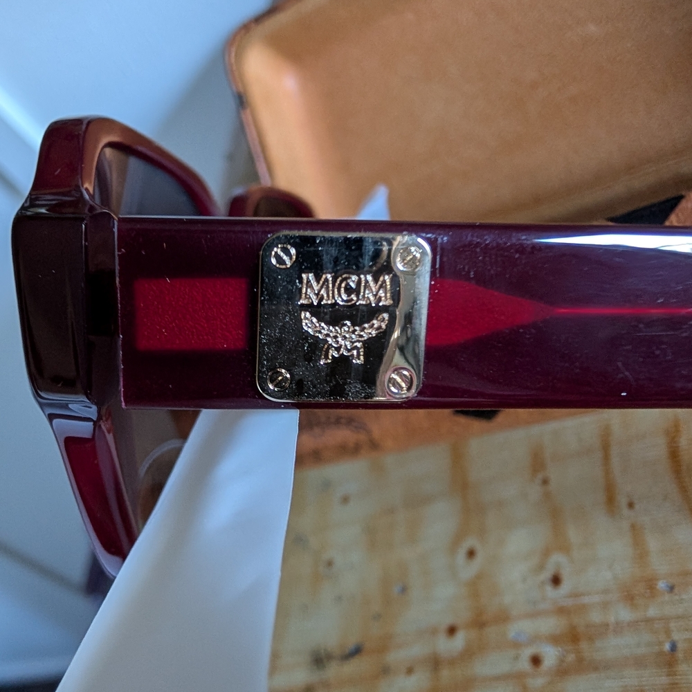 NWT Authentic MCM Bordeaux Rectangular Ladies Dar… - image 9